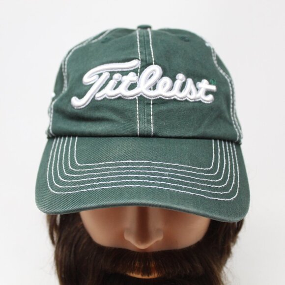 Michigan State Titleist Hat Green Spartans OSFA Twins Forty Seven Adjustable Cap - Picture 1 of 10